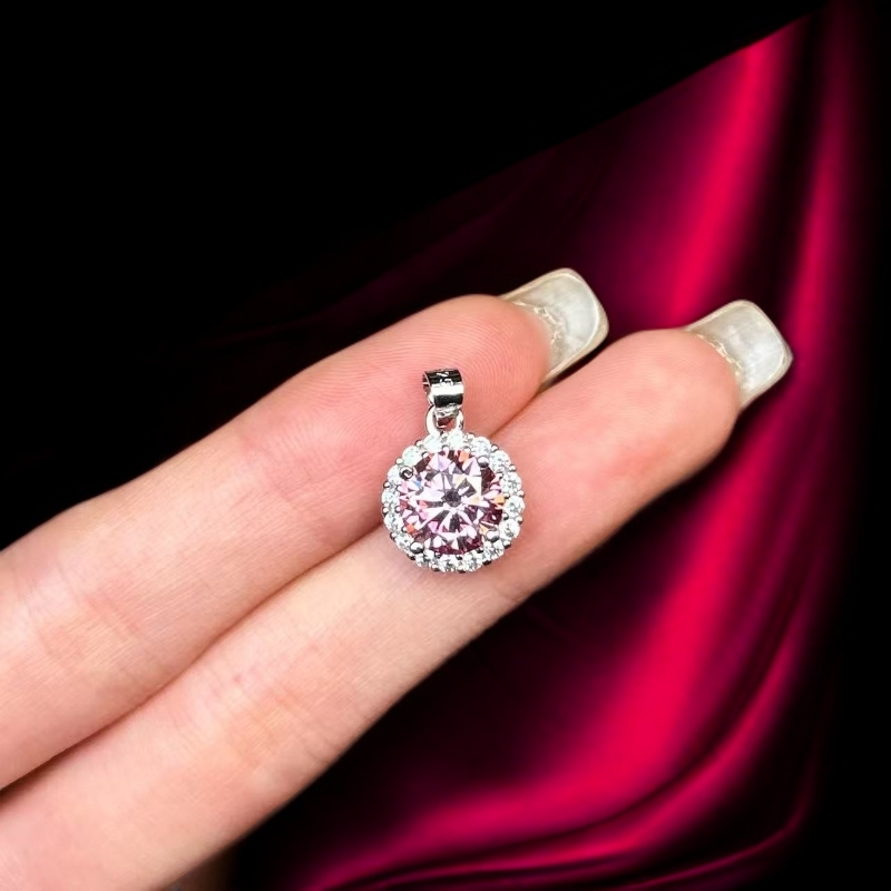 瑾萱矿区高订397-典藏D色FL精切版925银吊坠