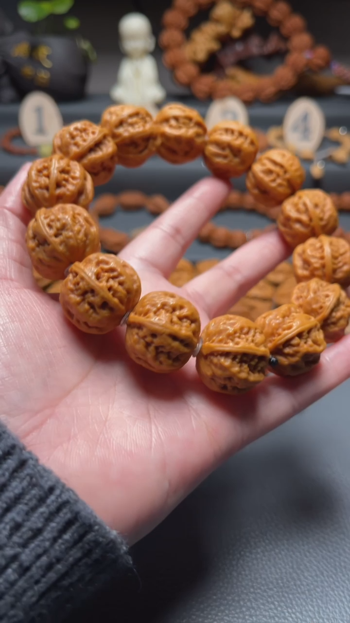 【闪购商品】文玩核桃吊坠文玩手串