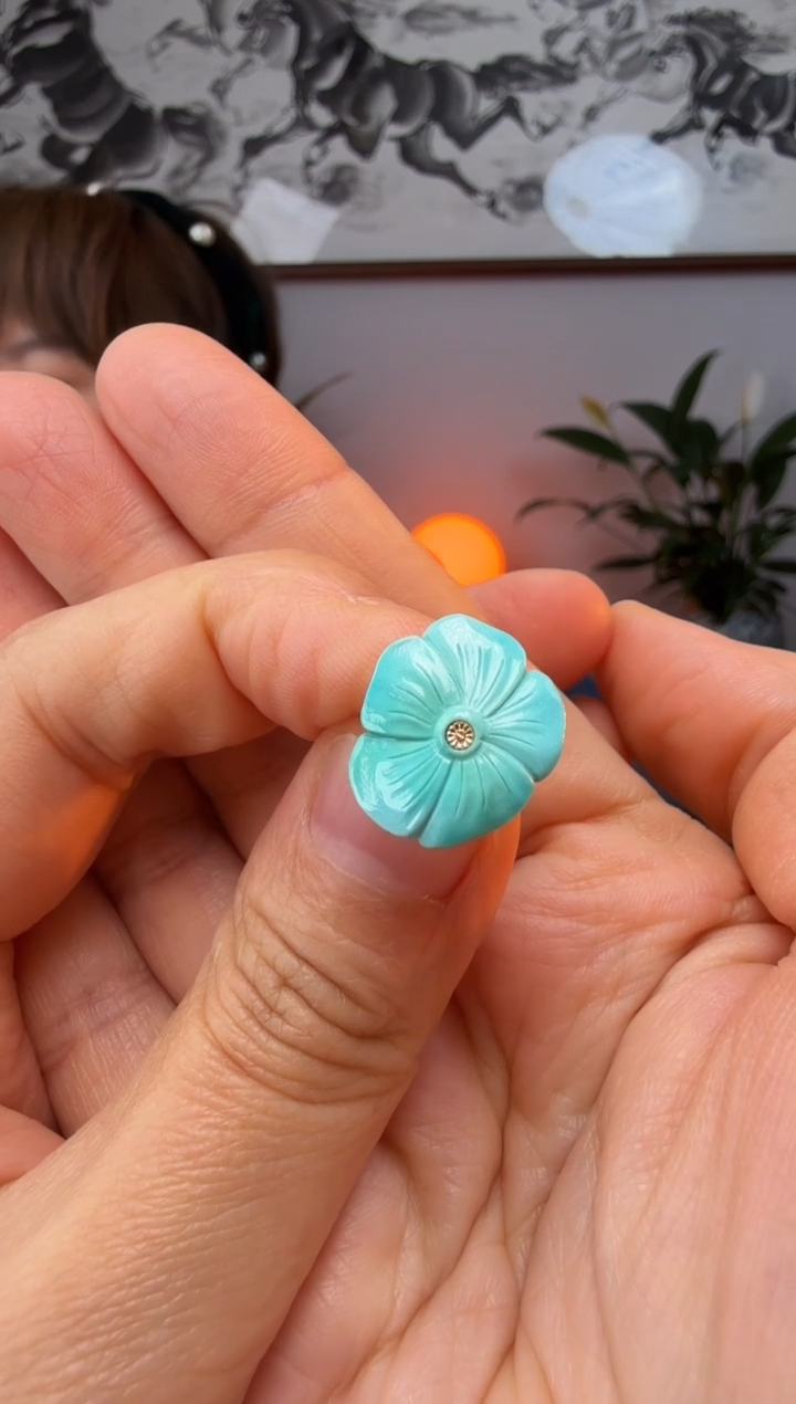 【闪购商品】绿松石卡子未镶嵌时尚百搭A1952