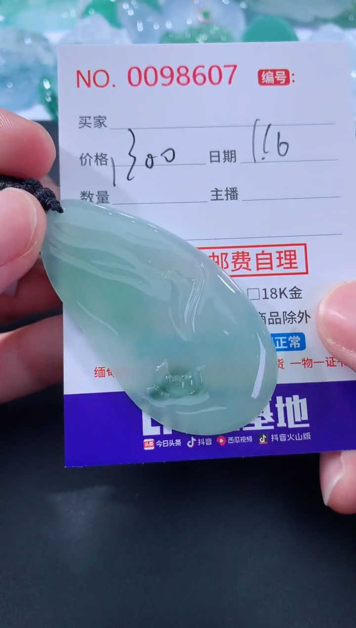 【闪购商品】翡翠颈饰未镶嵌天然缅甸A货翡翠