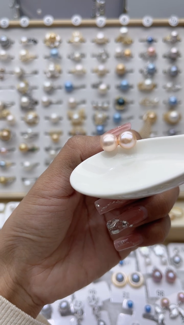 【闪购商品】淡水珍珠戒指合金18