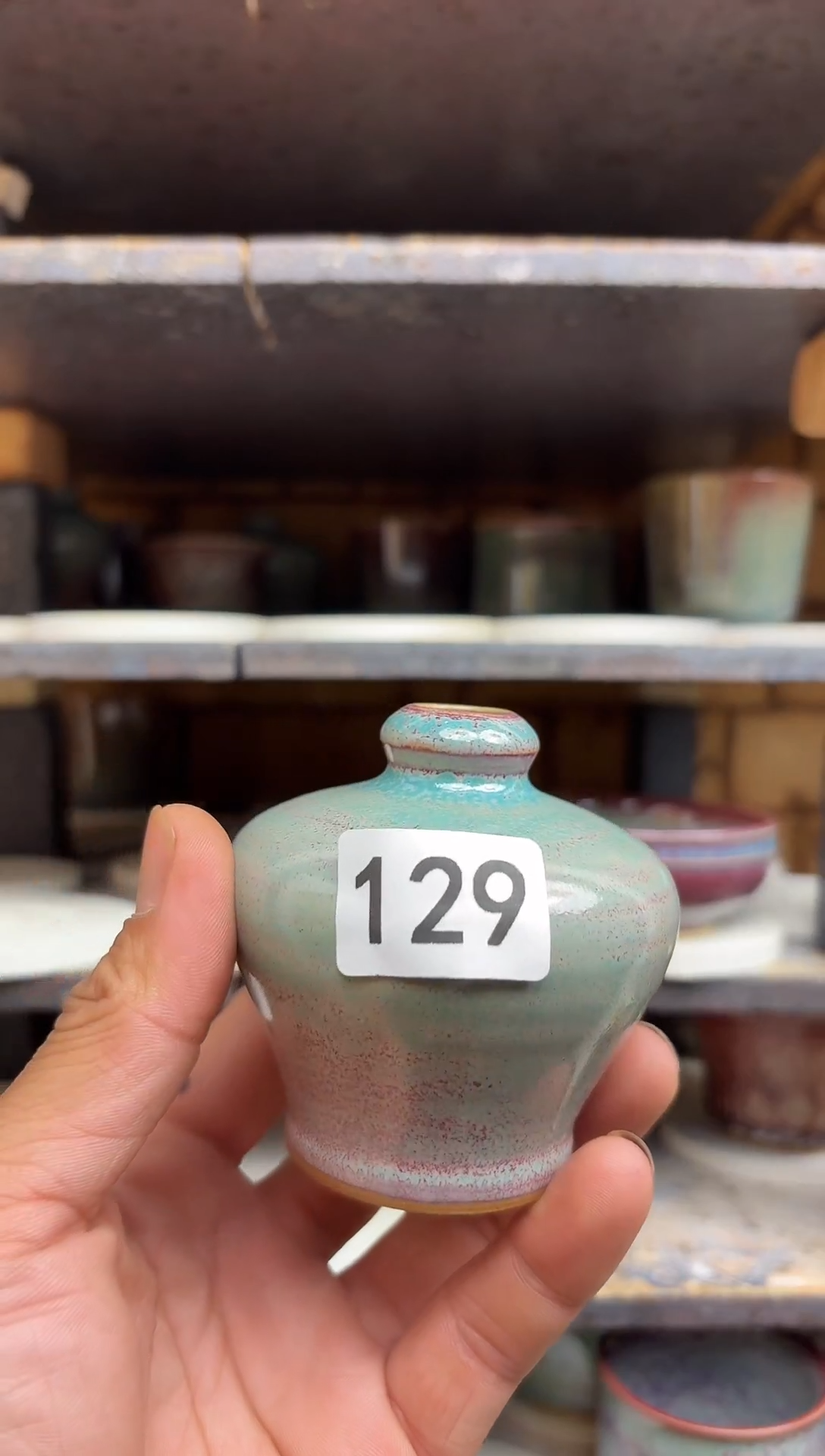杯子129钧瓷 原产地  原矿釉 花器