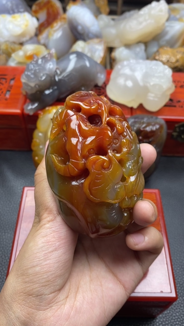 未镶嵌手把玛瑙/玉髓安*00