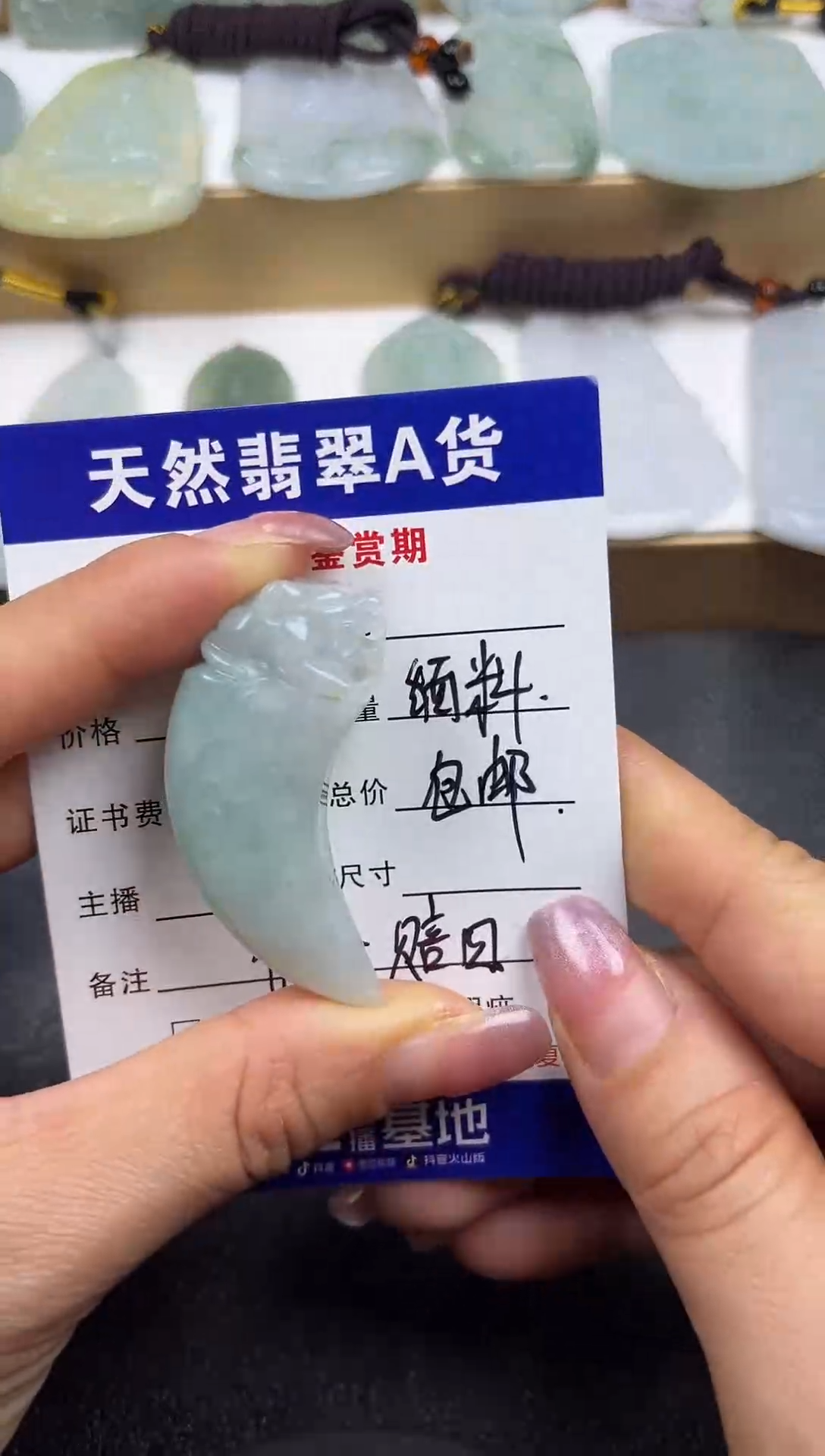 颈饰未镶嵌翡翠             