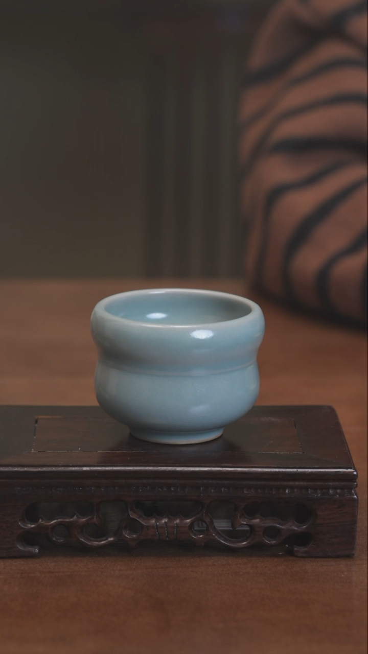 【闪购商品】YY宝丰宋官窑汝瓷仿古釉葫芦杯