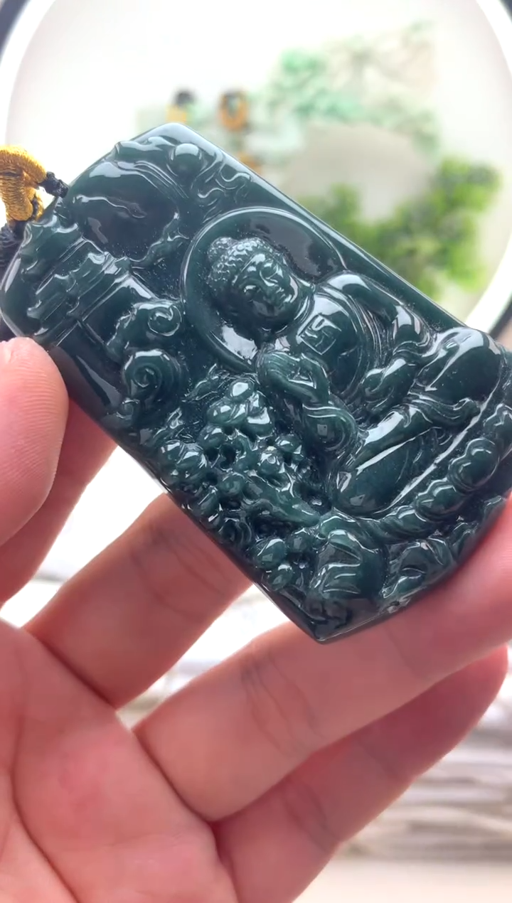 颈饰未镶嵌翡翠阿弥陀佛