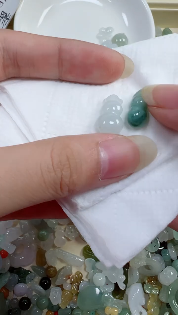 翡翠裸石585号链接，A货翡翠