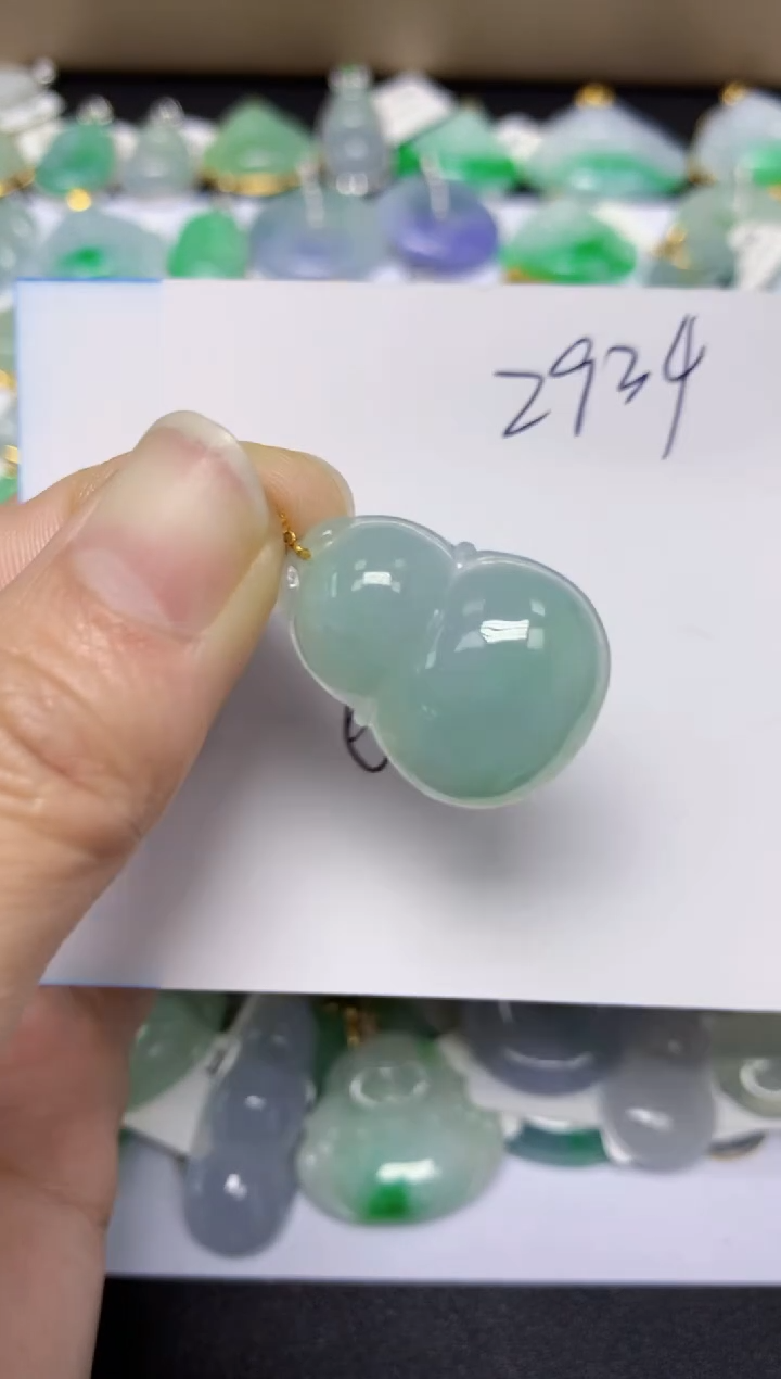 【闪购商品】翡翠颈饰18K金镶嵌 天然翡翠A货