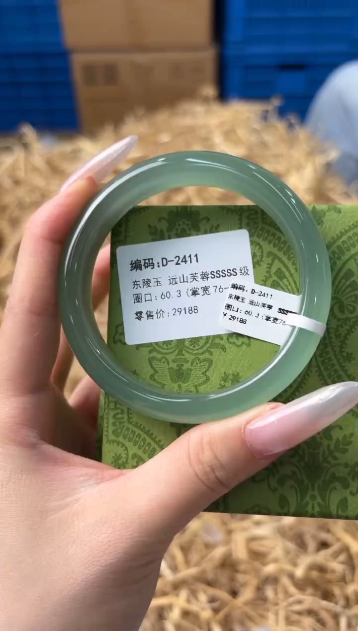 未镶嵌手镯石英质玉D-2411