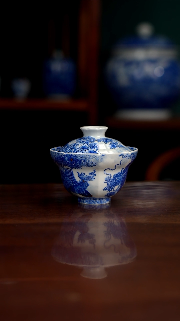 自成堂柴窑 双龙双凤