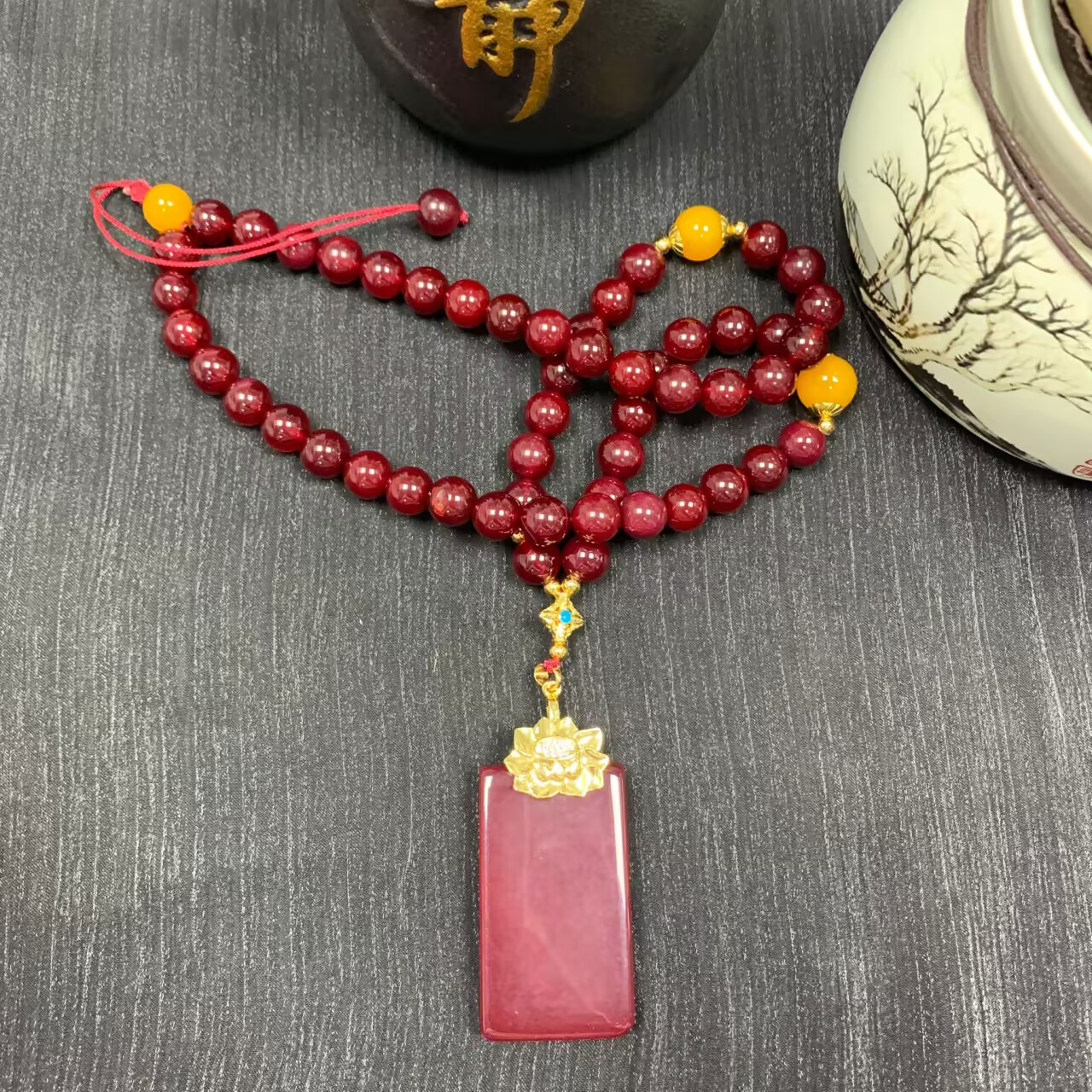 【福小满】TC42004 福小满 牛血红无事牌 (多样性发其一）