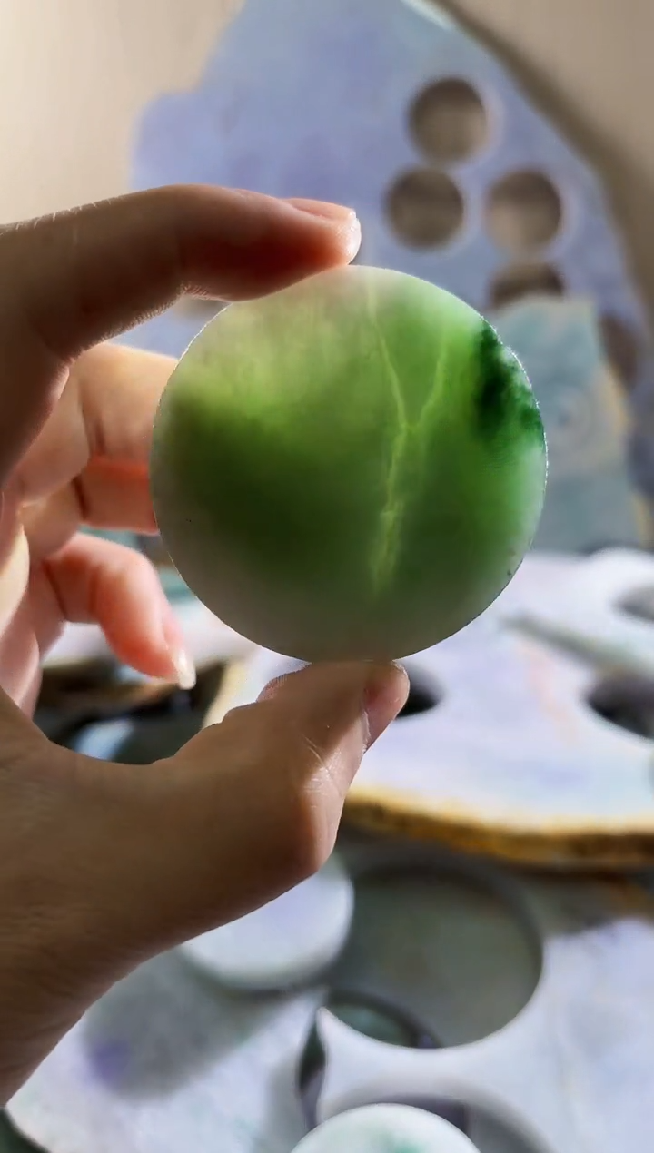 翡翠未镶嵌颈饰翡翠A货 谢谭28
