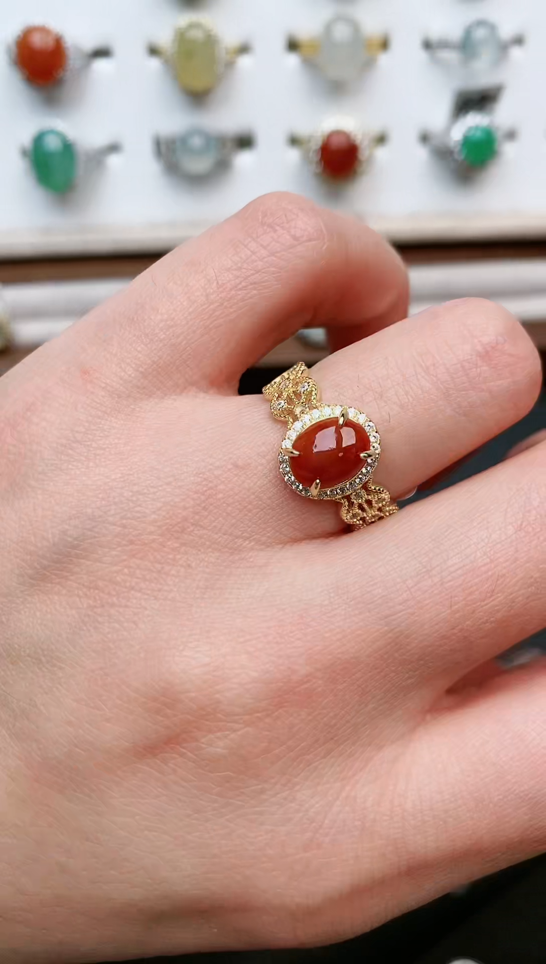 【闪购商品】翡翠戒指银S925镶嵌....