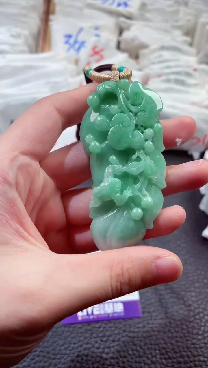 翡翠未镶嵌颈饰00007633