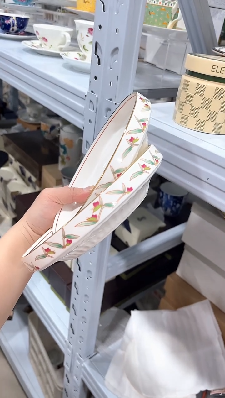 杯子骨瓷（简装）7.5寸盘子两个