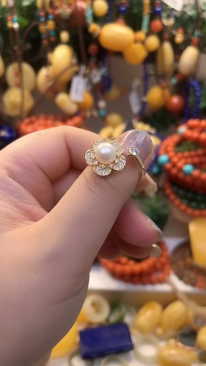 【闪购商品】淡水珍珠戒指未镶嵌珍珠戒指