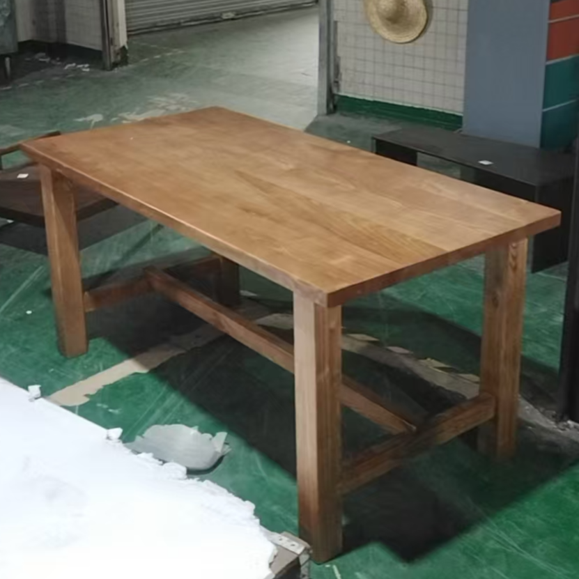 （瑕疵）白蜡木大板桌实木餐桌【不包安装】库存尾货（铁三）
