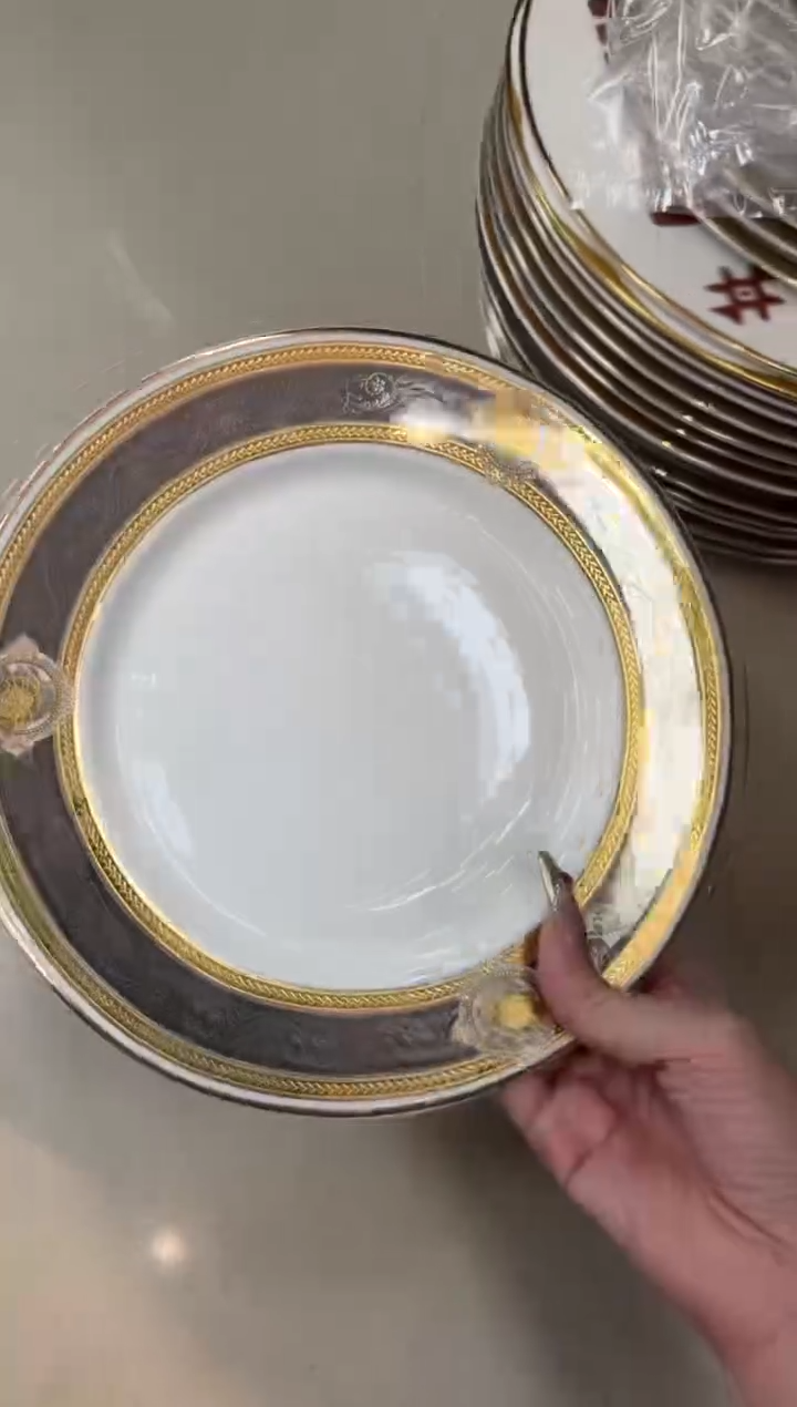 【闪购商品】瓷片8英寸平盘福利价尾单微瑕