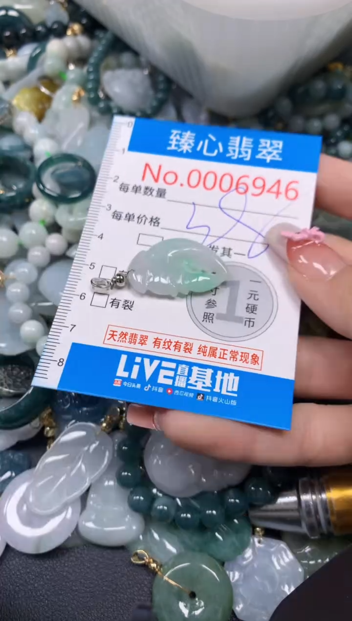 【闪购商品】翡翠颈饰未镶嵌含绳0006946