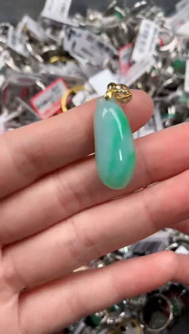 银S925镶嵌戒指翡翠9                   1