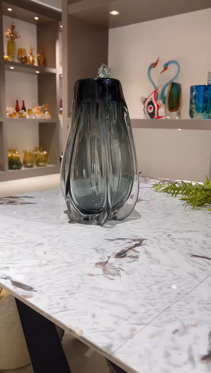 【闪购商品】琉璃烟灰色花瓶