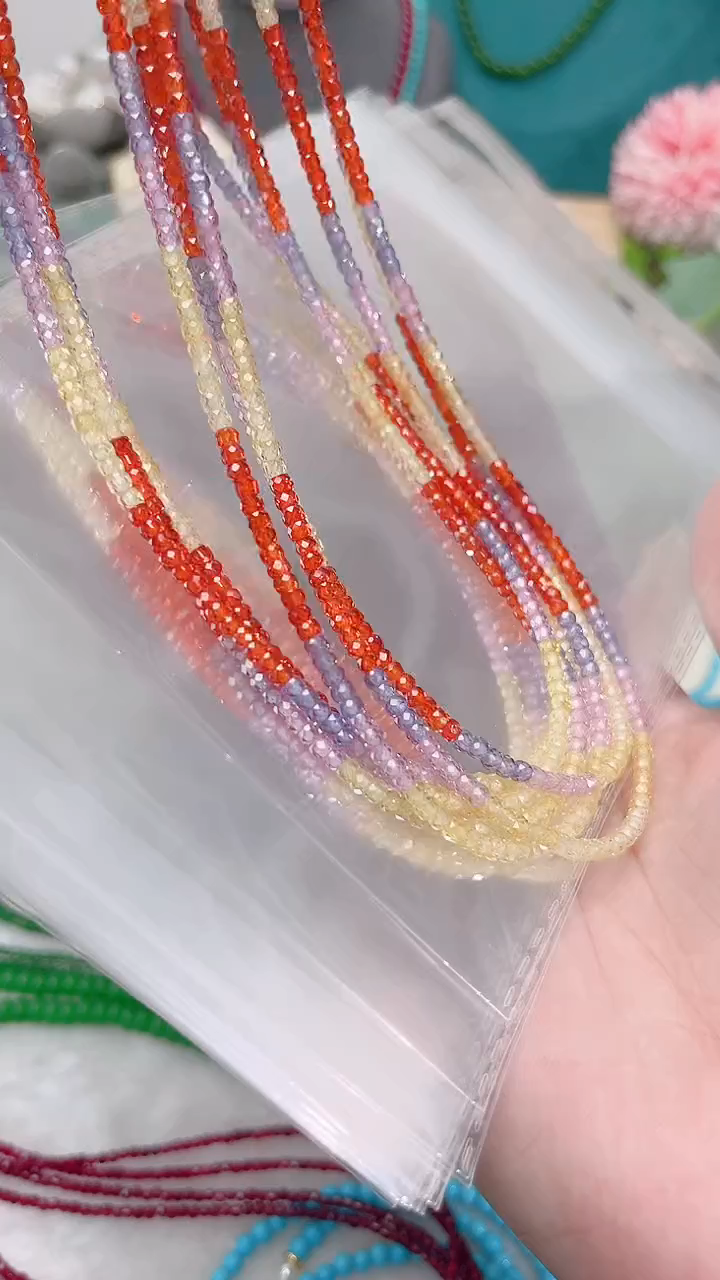 合金颈饰石榴石（芬达石）顺色彩39.9