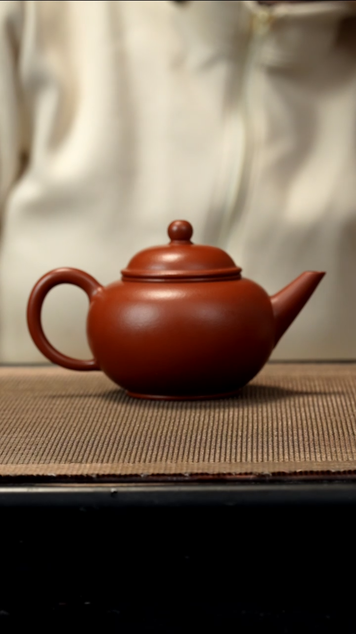 紫砂茶盏朱泥水平200CC