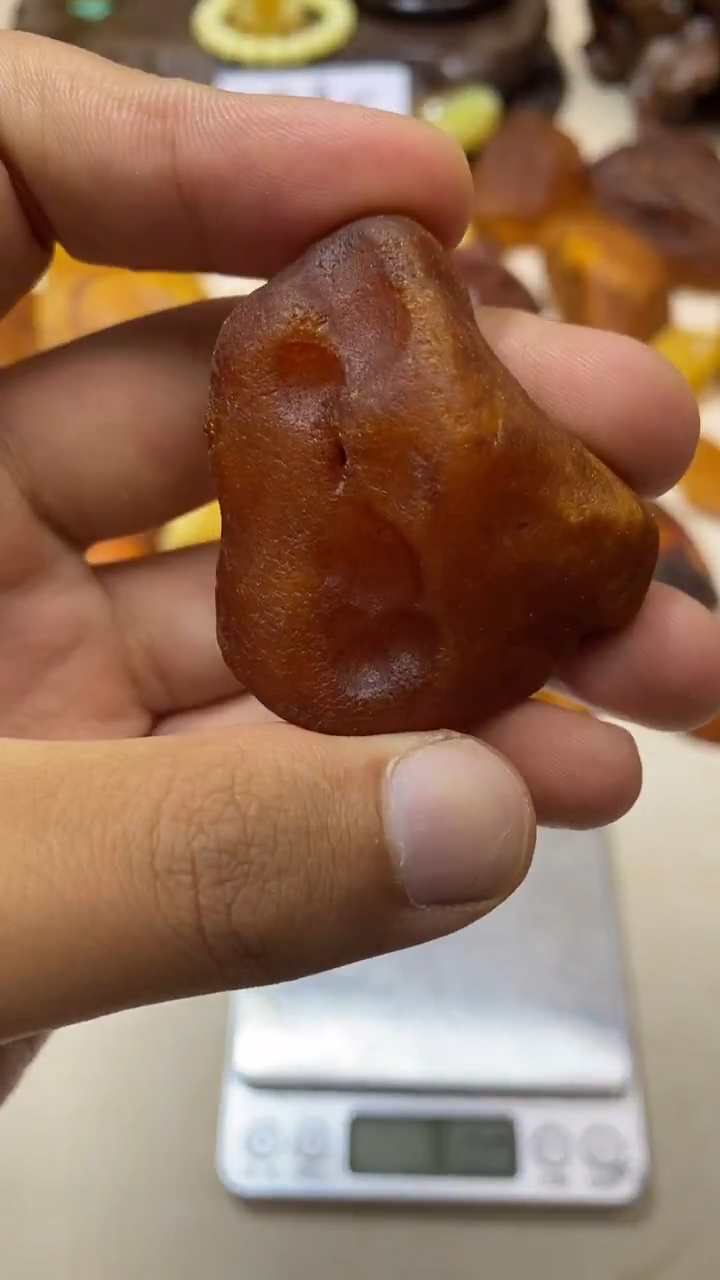 定制琥珀天然琥珀蜜蜡原石14.4g