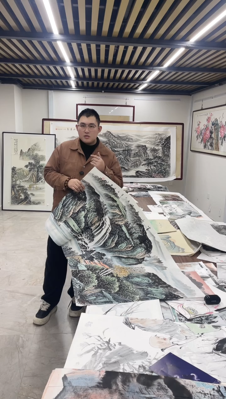 国画融易专属链接-李土庆富水长流