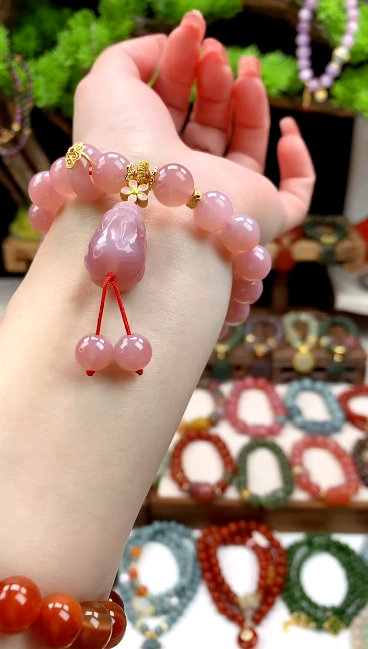 【闪购商品】玛瑙手饰未镶嵌貔貅滴溜