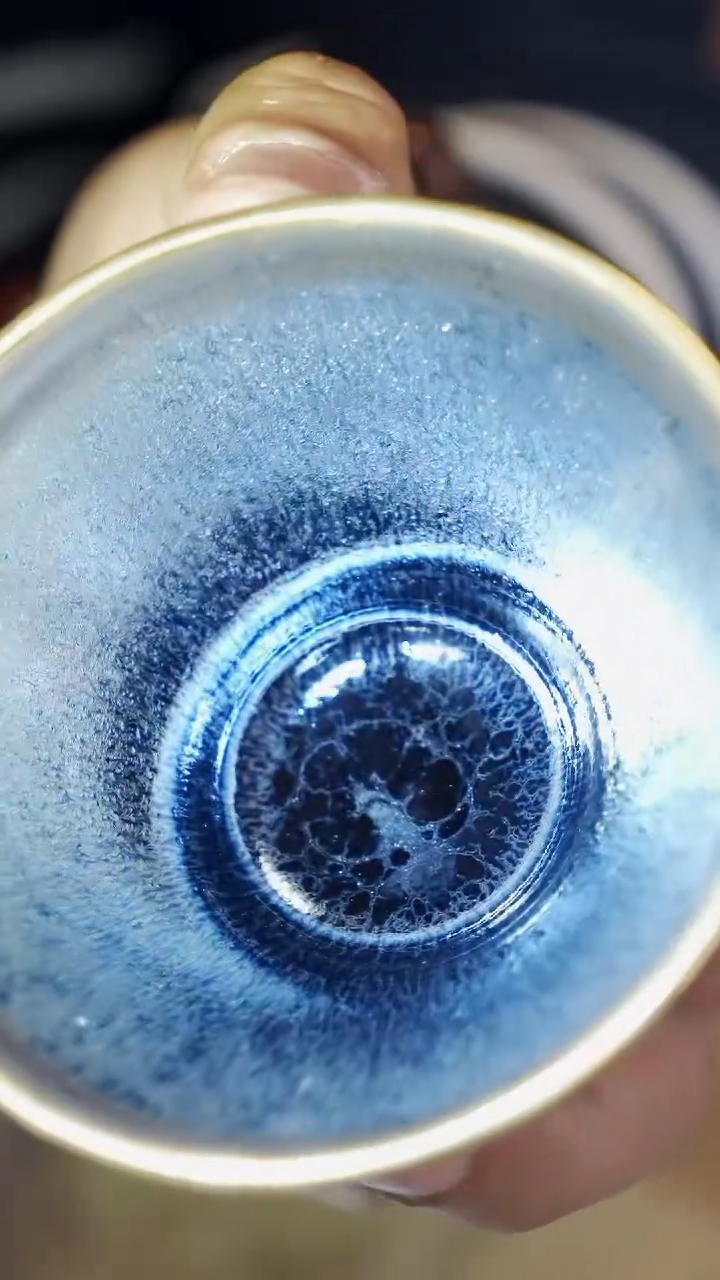 【闪购商品】HJJZ银蓝毫包铜口束口盏