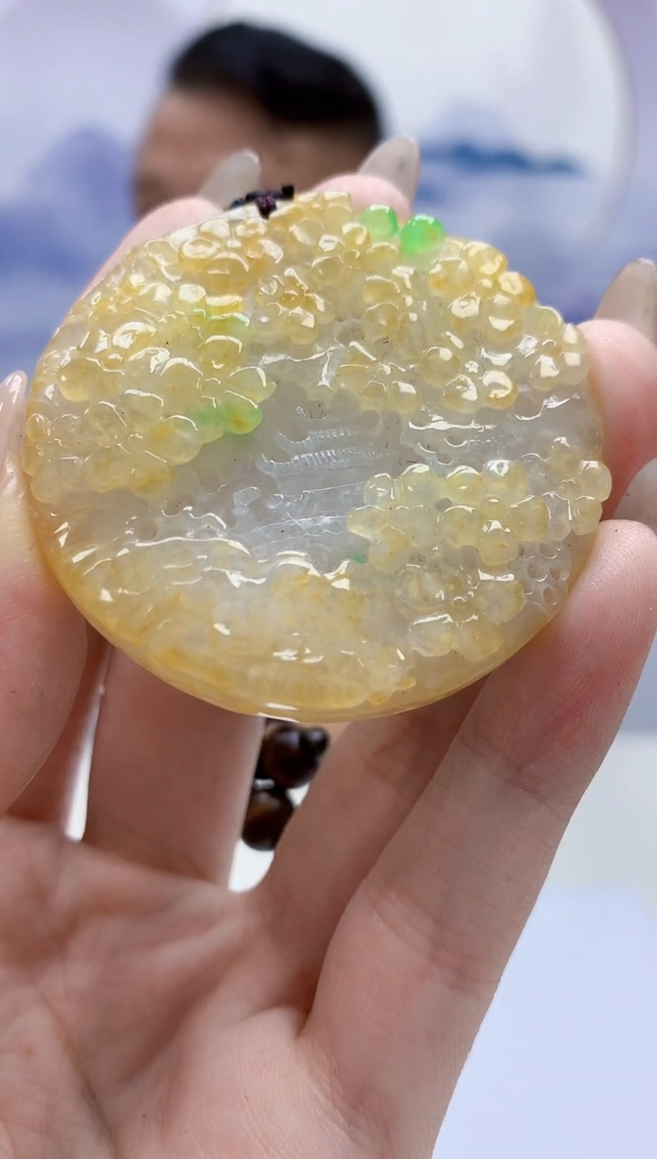 定制翡翠未镶嵌4969jw-毛货挂件78