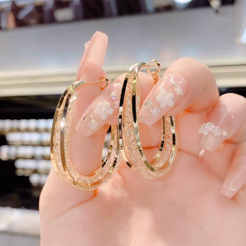 铜合金耳饰 【N92】2025爆款气质轻奢百搭简约精致网红设计师耳环