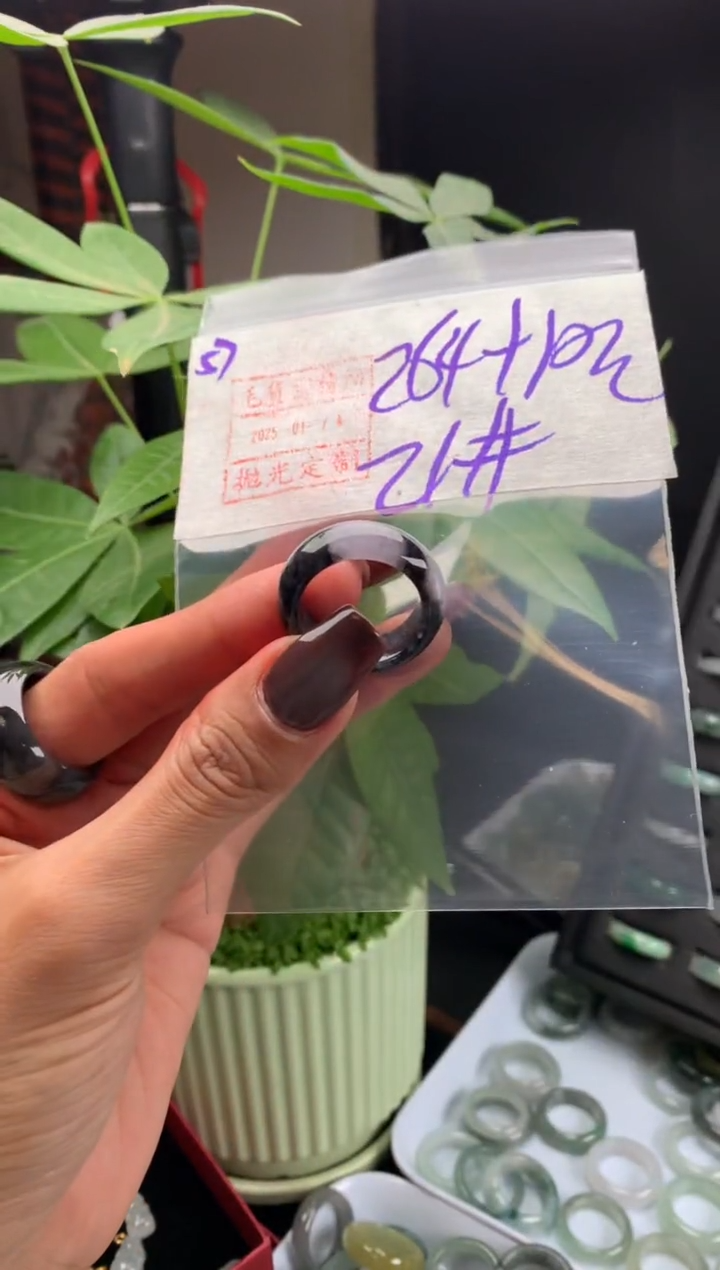 【闪购商品】定制翡翠未镶嵌57戒圈21*274元毛货需精细抛光