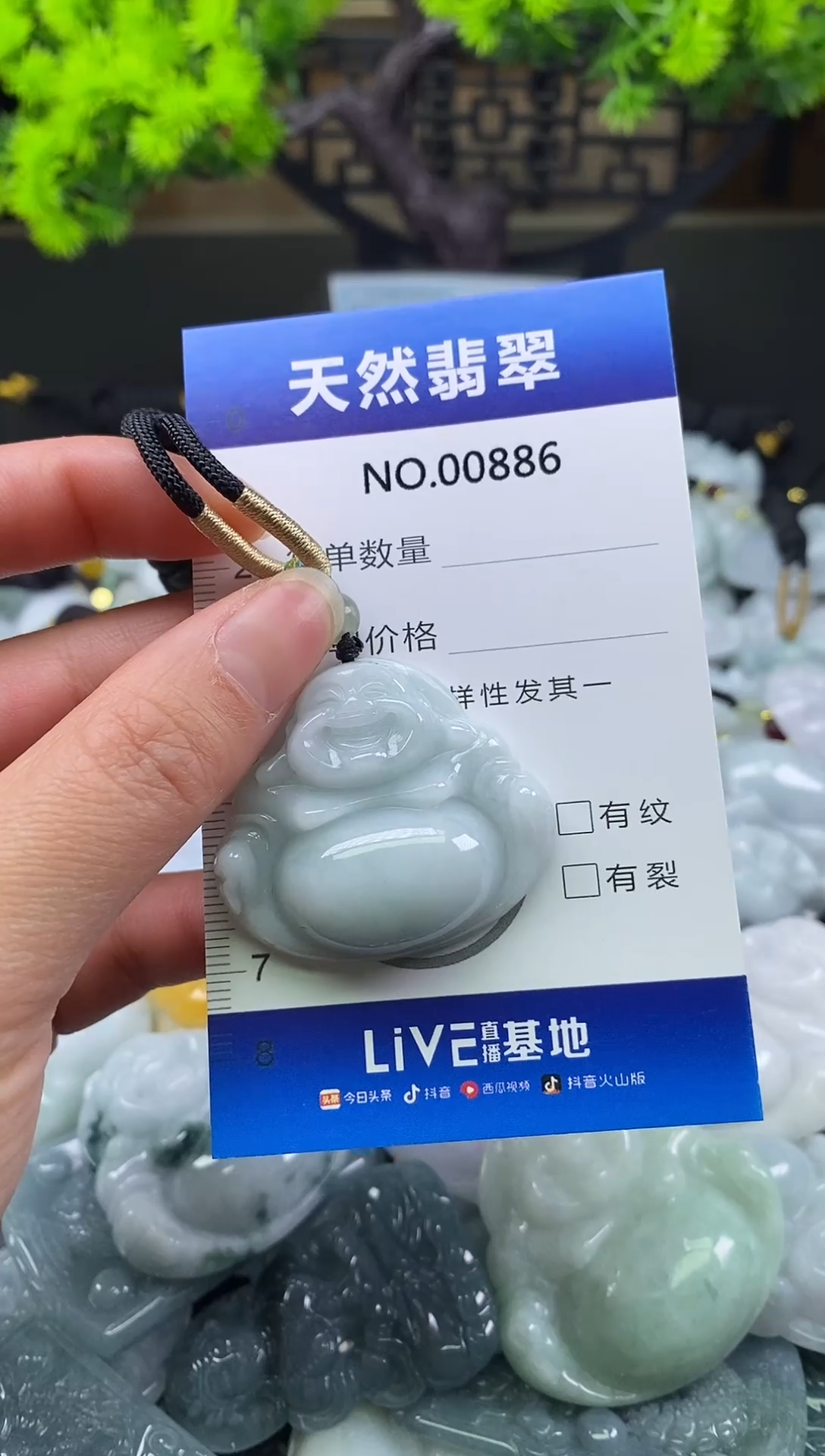 颈饰未镶嵌翡翠天然缅甸翡翠886