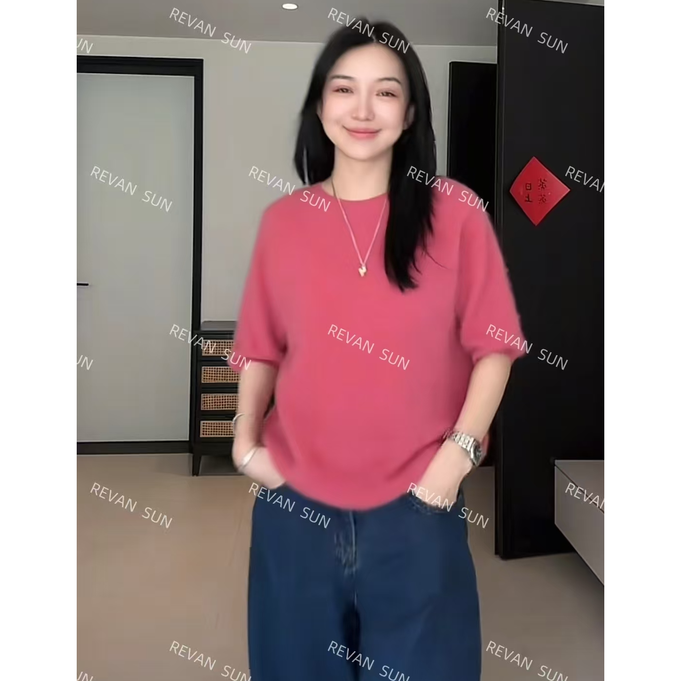 ［REVAN SUN］-大骨架穿搭 蔓桦 休闲气质 羊毛上衣50197 用冷水洗