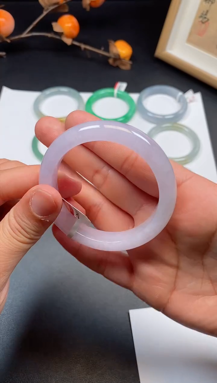 【闪购商品】翡翠手镯未镶嵌30号57.7*12.1*9.2正圈