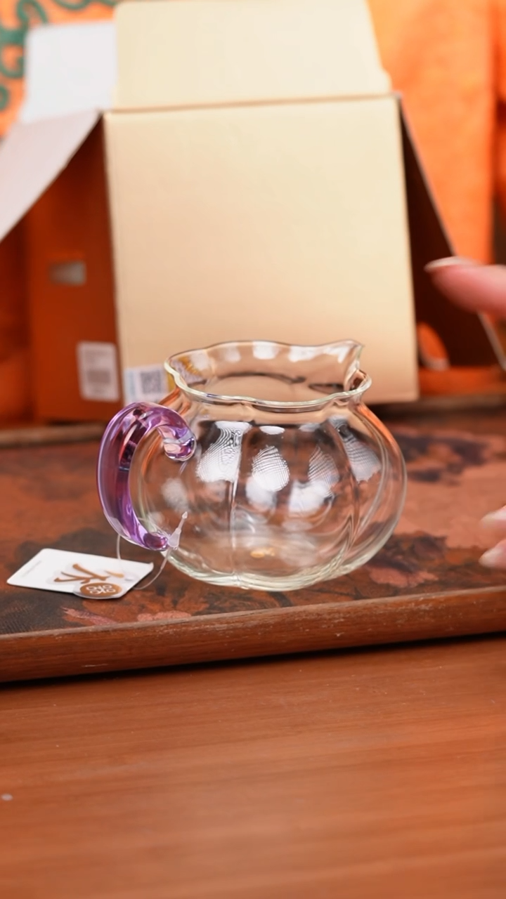 【闪购商品】禾器/晶彩纳福茶海/浅紫色/定制版