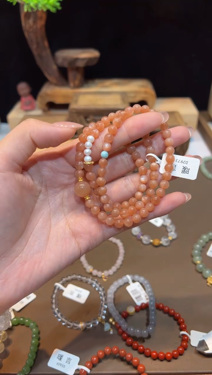 手链未镶嵌长石手饰@@D2973