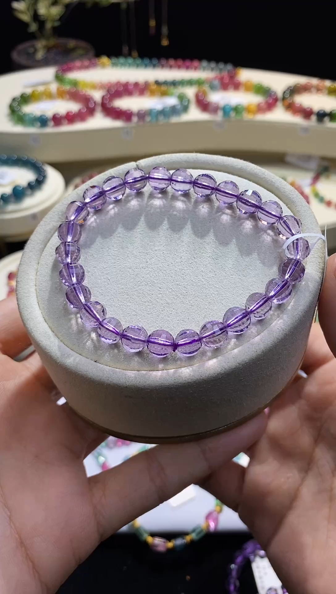【闪购商品】黄晶手链未镶嵌28号紫水晶a0914多样性发一