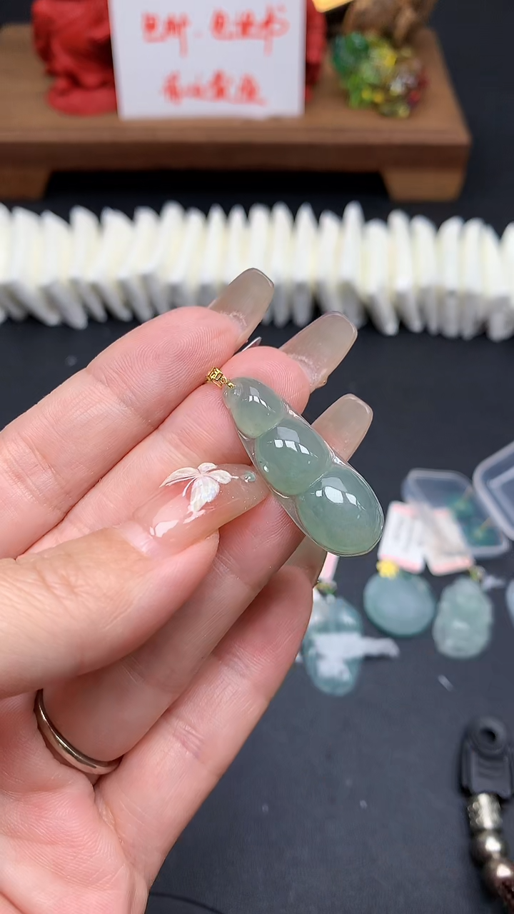 【闪购商品】翡翠吊坠(不含链)18K金镶嵌MS152816