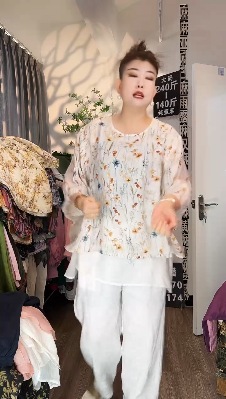 亚麻汉麻苎麻大码女装。