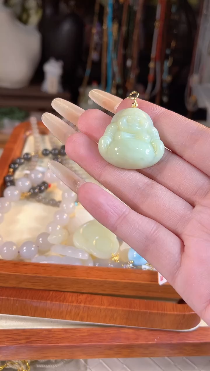 【闪购商品】和田玉吊坠(不含链)银S925镶嵌多样性发货其一