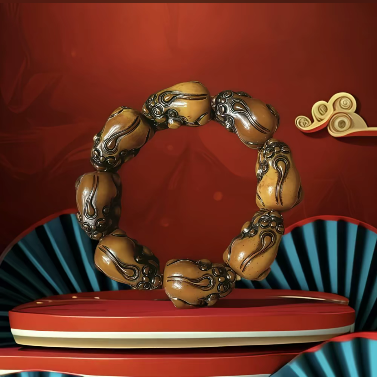 八方来财单圈手串8*2.0  262（无礼盒）