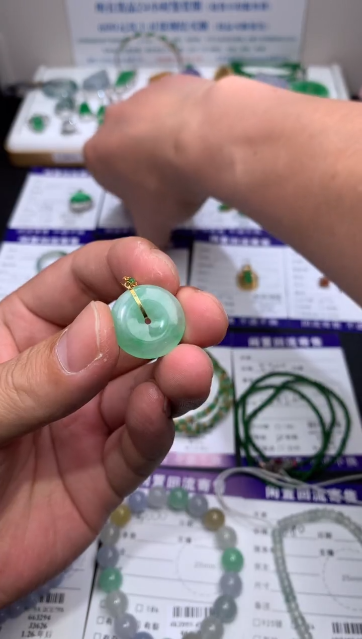 【闪购商品】定制翡翠18K金镶嵌模式推广期24小时鉴赏期