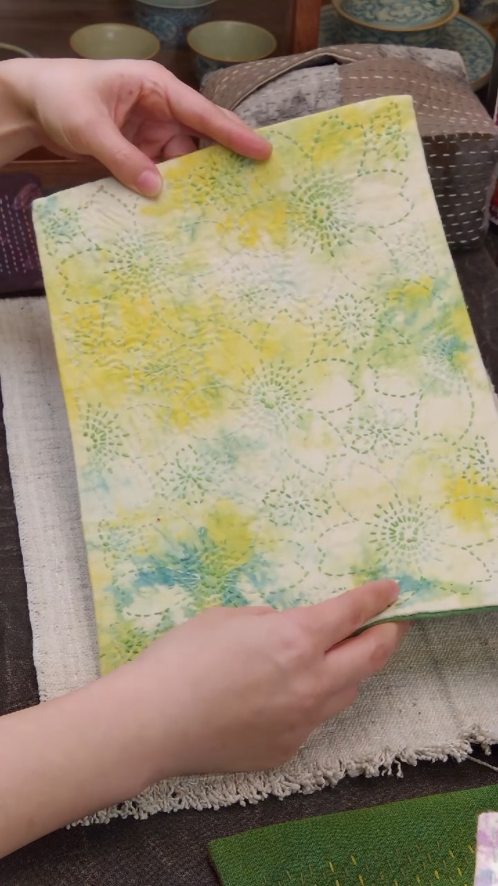 妮*Cici手作刺子绣壶垫杯垫-352