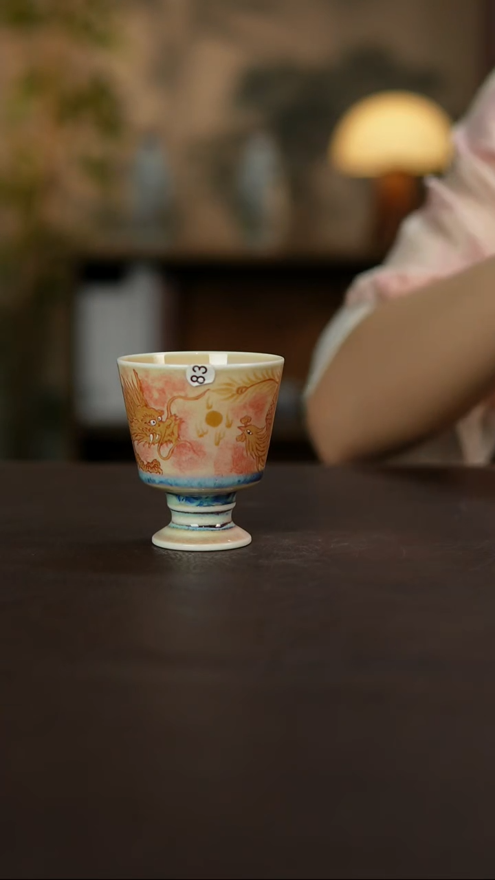 杯景德镇陶瓷杯碗柴烧多人