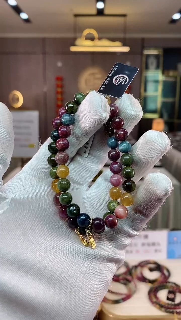 【闪购商品】碧玺单圈手串7mm+未镶嵌（多样性发一条）xion