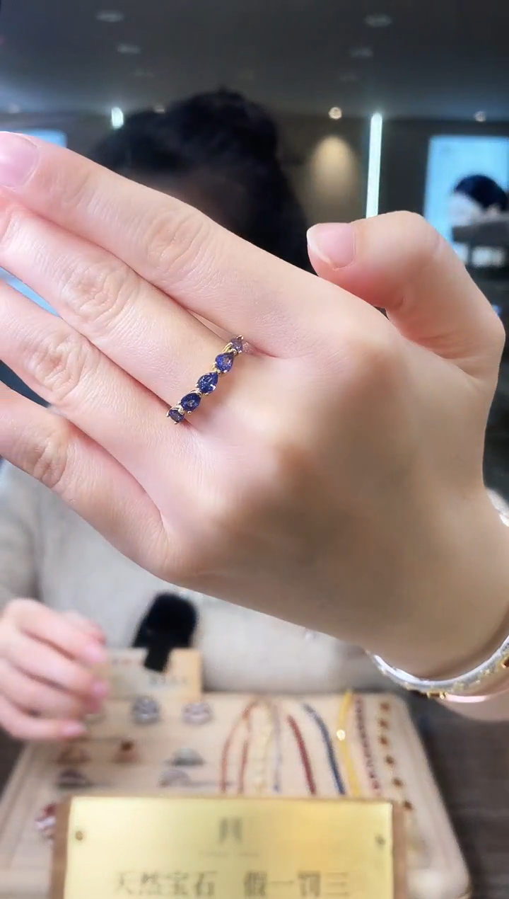 【闪购商品】蓝宝石戒指银S925镶嵌01