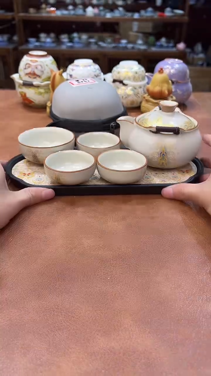 真的很便宜会开片的旅行茶具